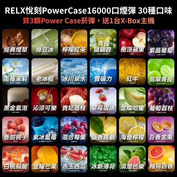 RELX悅刻X-BOX16000口拋棄式電子煙超高口數:圖片 4